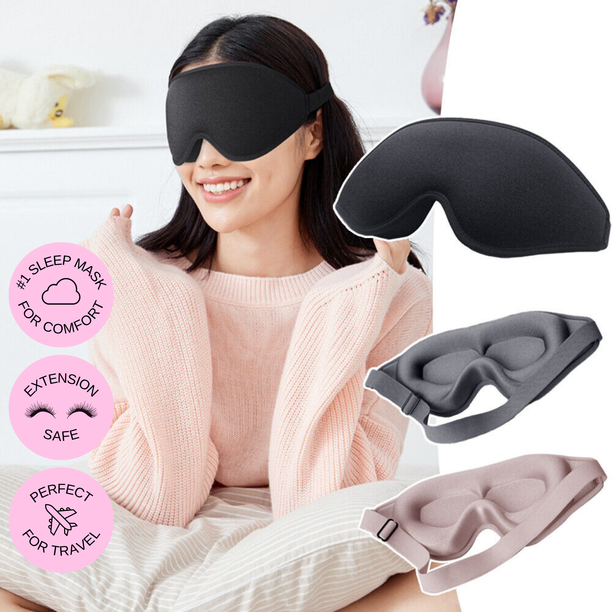 Sleep Better 3D Eye Mask™ – My Calming Co